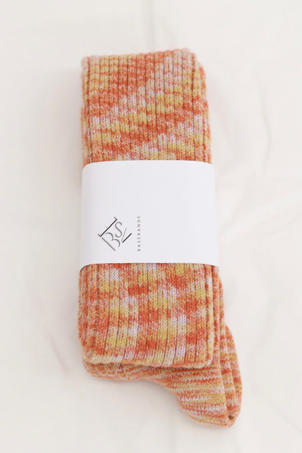 BASERANGE COTTON STOCKING SERIES BAS-KOK-TC-WI24-CSDS Orange/Multicolor